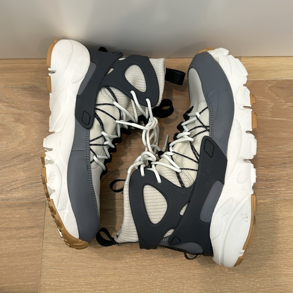 NIKE AIR FOOTSCAPE MID UTILITY Basketball Hi Top Shoes Bone Womens Size 10 - Picture 8 of 11